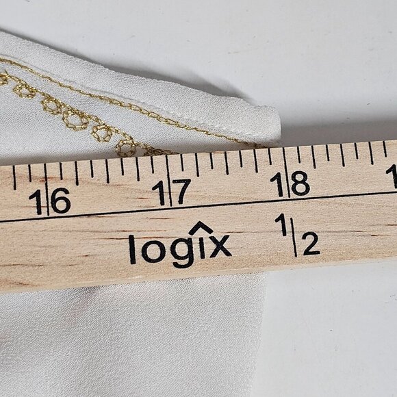 Vintage Layered Cami Top Embroidered Y2K The Original White Gold Womens L - Picture 5 of 7